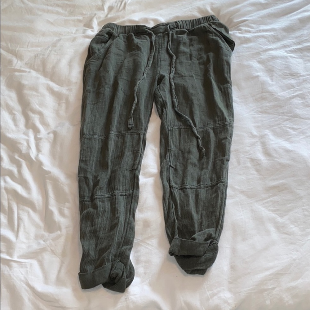 Green cloth joggers